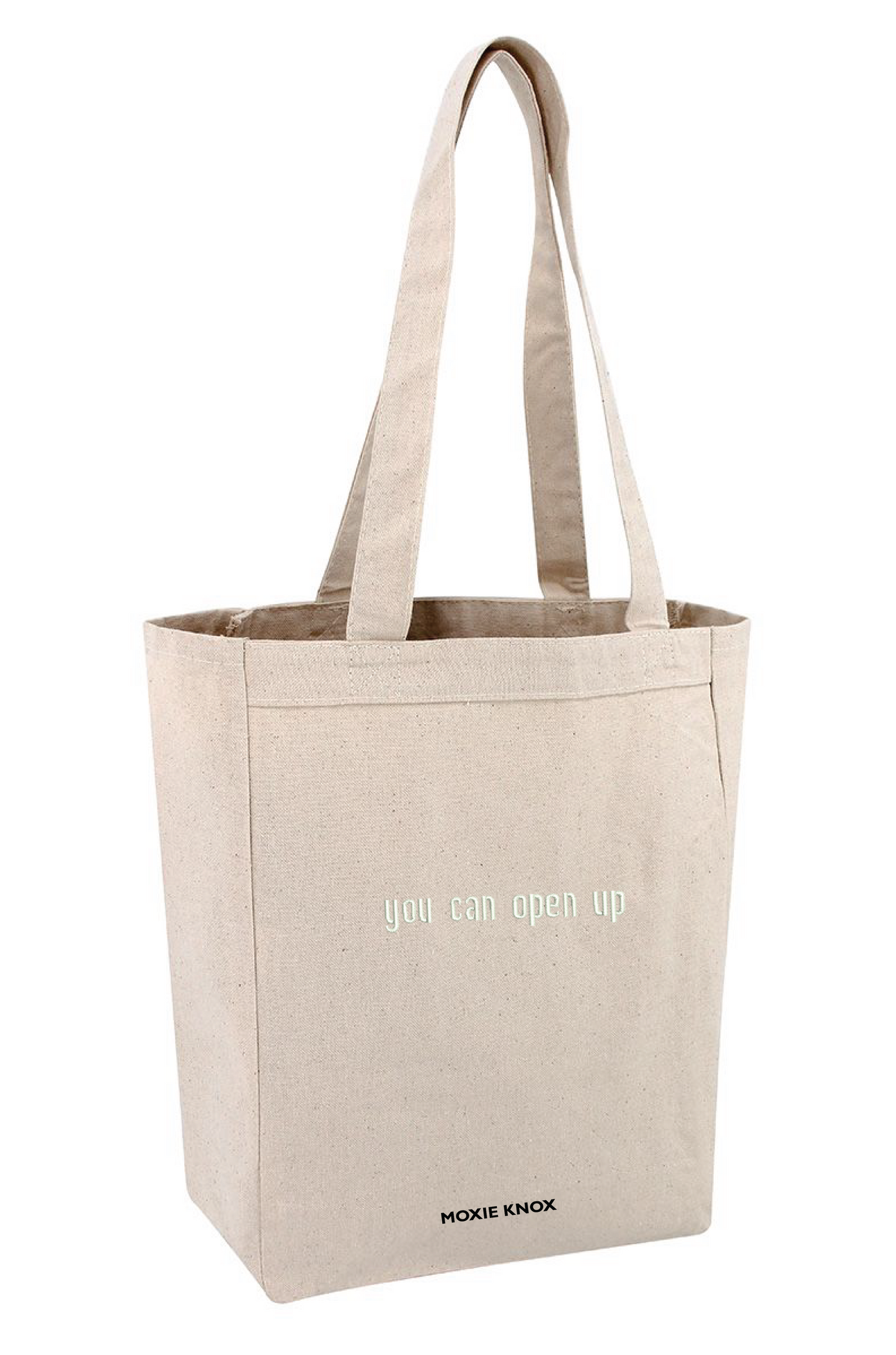 "You Can Open Up" Premium Embroidered Tote Bag