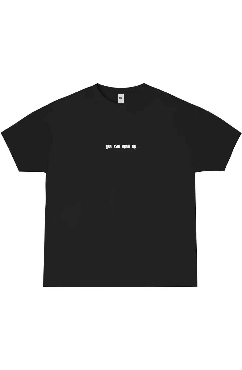 'you can open up' embroidered tee
