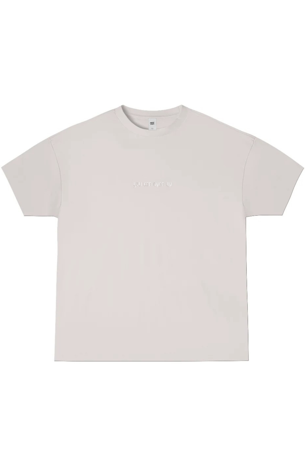 'you can open up' embroidered tee