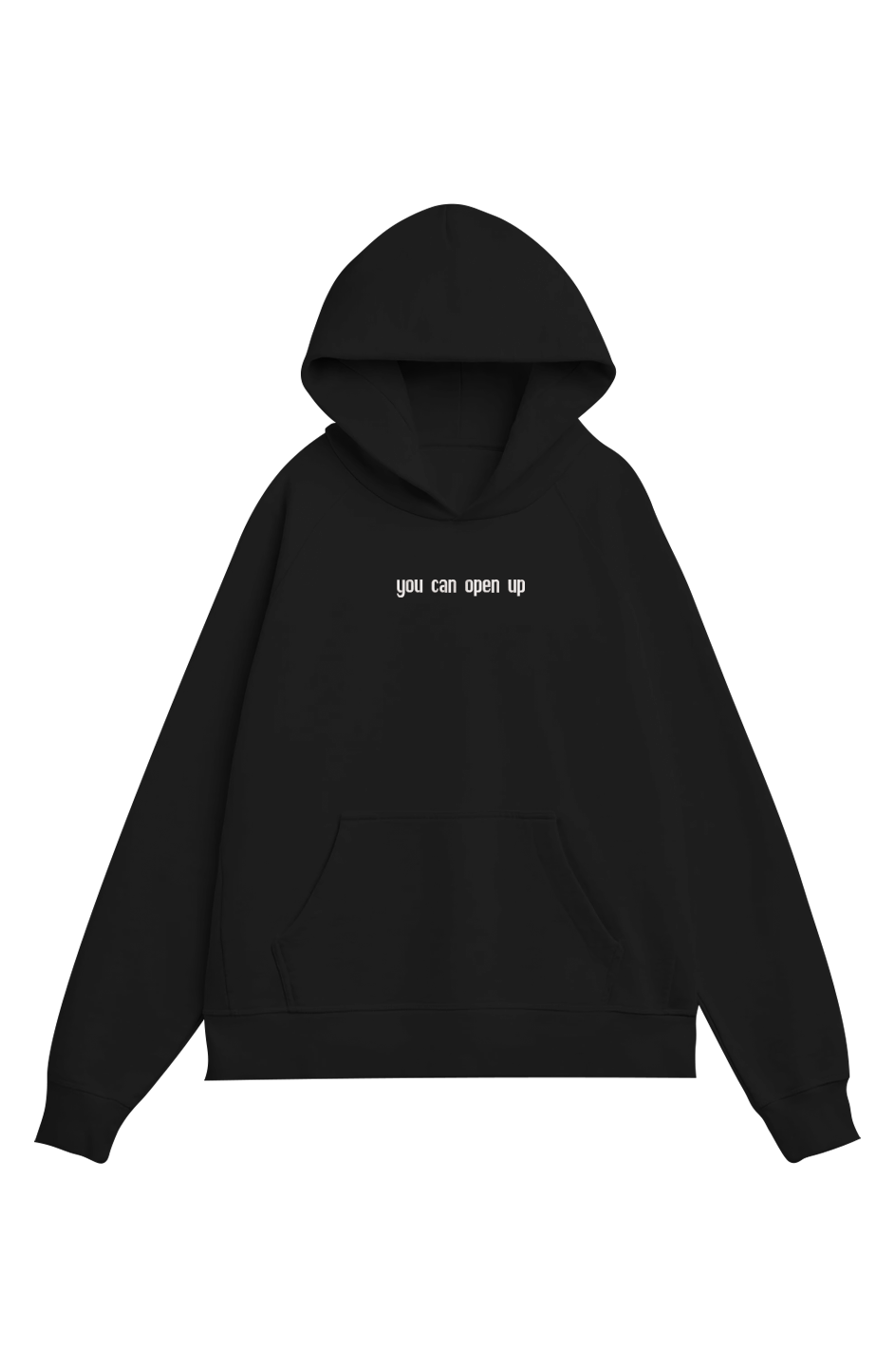 'you can open up' Organic Heavyweight Hoodie - Multiple Colors