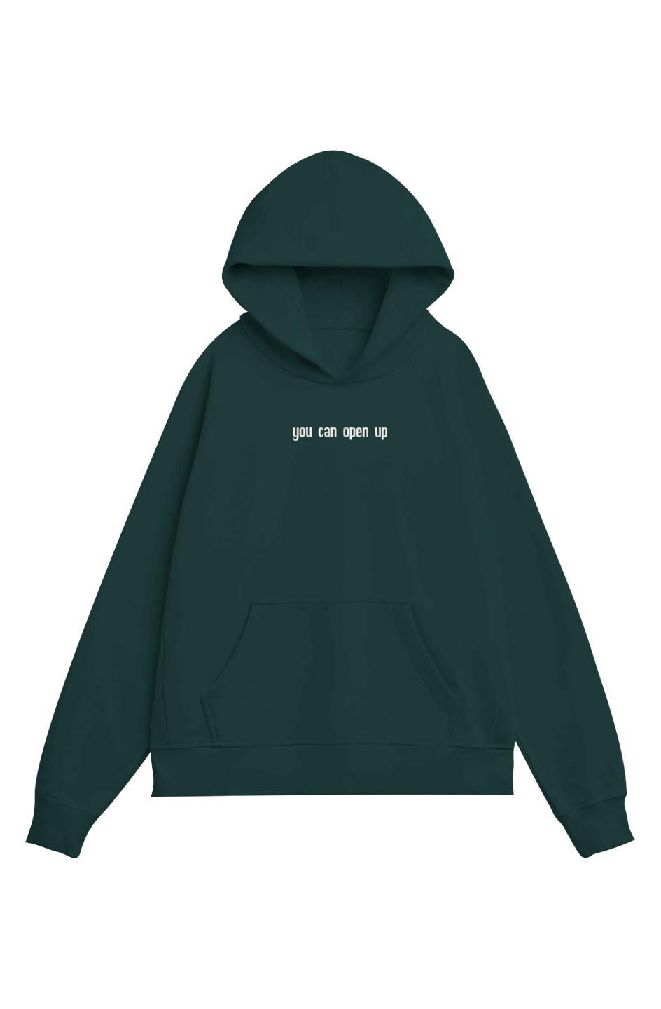 'you can open up' Organic Heavyweight Hoodie - Multiple Colors
