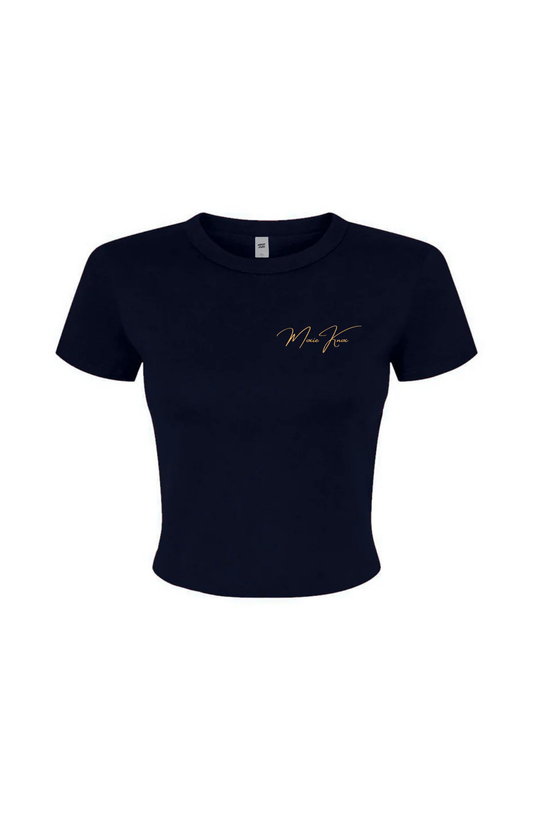 MK Embroidered Baby Tee